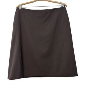BROOKS BROTHERS LORO PIANA Brown Wool Pencil Skirt Size US 10